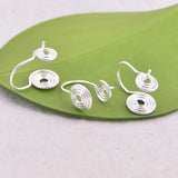 U Shaped Spiral Disc Ear Clips Multicolor 100 Pieces
