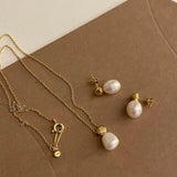 925 Sterling Silver Pearl and Rice Bead Necklace