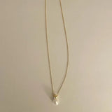 925 Sterling Silver Pearl and Rice Bead Necklace