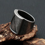 Viking Triangle Biker Ring Stainless Steel Jewelry Gift