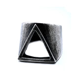 Viking Triangle Biker Ring Stainless Steel Jewelry Gift