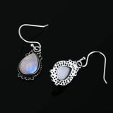 Moonstone Silver Dangle Earrings Women Jewelry Gift