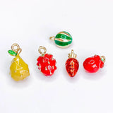 Watermelon Radish Shape Fruit Eardrop Pendant Charms Necklace Accessories
