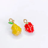 Watermelon Radish Shape Fruit Eardrop Pendant Charms Necklace Accessories