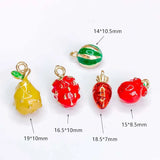 Watermelon Radish Shape Fruit Eardrop Pendant Charms Necklace Accessories