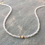 Crystal Natural Pearl Beads Choker Necklace Women's Jewelry Party Necklace