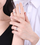 4mm Stainless Steel Wedding Band Silver Ring Couple Jewelry