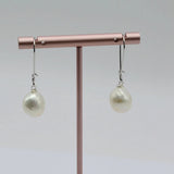 Baroque Pearl Earrings 925 Sterling Silver Long Dangle Earrings
