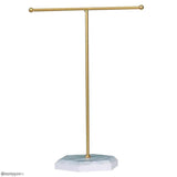 Wooden T-Shaped Jewelry Display Stand - Elegant Accessory Holder