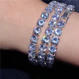 Zircon Bracelet Full Rhinestone Tennis Chain One Row Bracelet