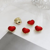 Alloy Heart-shaped Love Retro Red Pendant DIY Jewelry Accessories