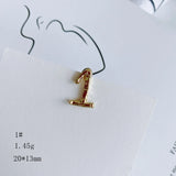 Alloy Plating Earrings 1-9 Material Accessories