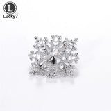 Alloy Rhinestone Square Brooches Corsages Clothing Accessories Pins