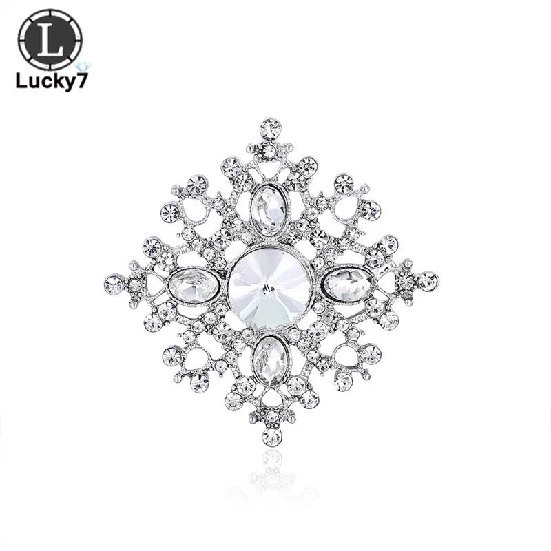 Alloy Rhinestone Square Brooches Corsages Clothing Accessories Pins