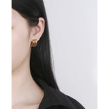 Stylish Multi-layer C-shaped Earrings 925 Sterling Silver Earrings