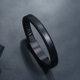 Versatile Stainless Steel Leather Bracelet Casual Student Style