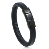 Versatile Stainless Steel Leather Bracelet Casual Student Style