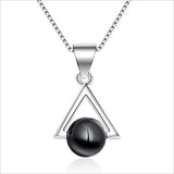 Zircon Necklace with Chain, Wedding Jewellery
