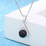 Zircon Necklace with Chain, Wedding Jewellery
