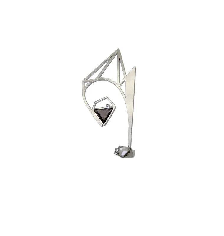 Geometric Niche Earrings, Non-Pierced Ear Clips, Wild Earrings