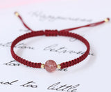 Natural Stone Hand-Woven Bracelet - 10mm