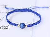 Natural Stone Hand-Woven Bracelet - 10mm