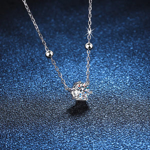 Mini Mossan Stone Mantian Star Necklace
