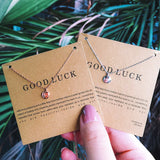 Lucky Sterling Silver Necklace Clavicle Chain Girl Birthday