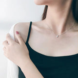 Lucky Sterling Silver Necklace Clavicle Chain Girl Birthday