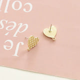 Geometric Hollow 925 Silver Earrings DIY Accessories
