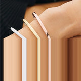 925 Sterling Silver Circle Opening Bracelet Small Fresh DIY Jewelry