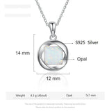 Opal Jewelry 925 Silver Round Pendant