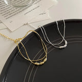S925 Sterling Silver Double Layer Bracelet