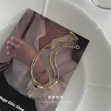 S925 Sterling Silver Double Layer Bracelet
