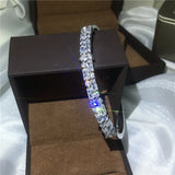 CZ Stone Bracelet Filled Bangle for Women