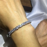 CZ Stone Bracelet Filled Bangle for Women