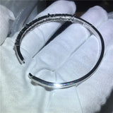 CZ Stone Bracelet Filled Bangle for Women