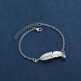 Feather Anklet Retro Folk Hollow Leaf Anklet Beach Jewelry Women