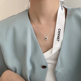 Flower Pendant 925 Silver Necklace - Niche Sense Clavicle Chain
