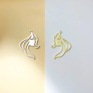 Girl Avatar Pendant for DIY Earring Jewelry Making