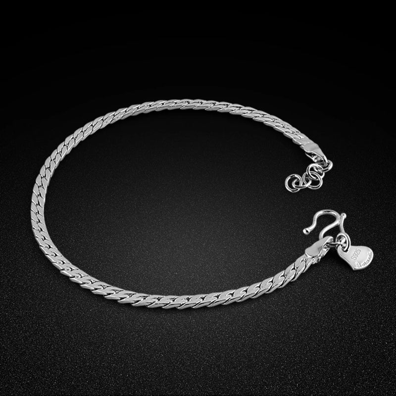 925 Silver Bracelet 3.5MM Solid Sterling Silver Chain