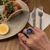 Adjustable Metal Geometric Knuckle Ring for Women