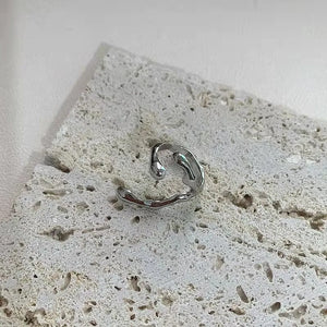 Adjustable Metal Geometric Knuckle Ring for Women