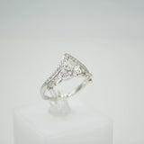 Micro Inlay Ring Mountings S925 Sterling Silver Jewelry
