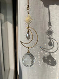 Moon Suncatcher Glass Crystal Hanging Ornament