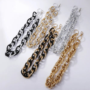 Multi-layer Hollow Thick Necklace Retro Hip-Hop Punk Collarbone Chain