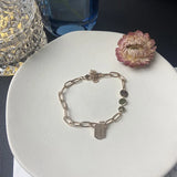 Irregular Letter Tide Titanium Steel Bracelet Female Jewelry