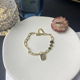 Irregular Letter Tide Titanium Steel Bracelet Female Jewelry