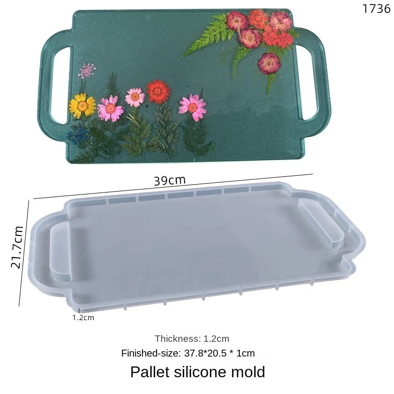 Silicone Mold with Ear Handle for Epoxy Resin - Fruit Tea Jewelry Storage
