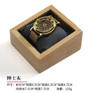 Wood Bracelet Watch Display Stand with Pillow